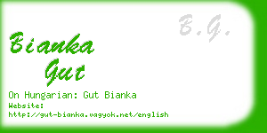 bianka gut business card